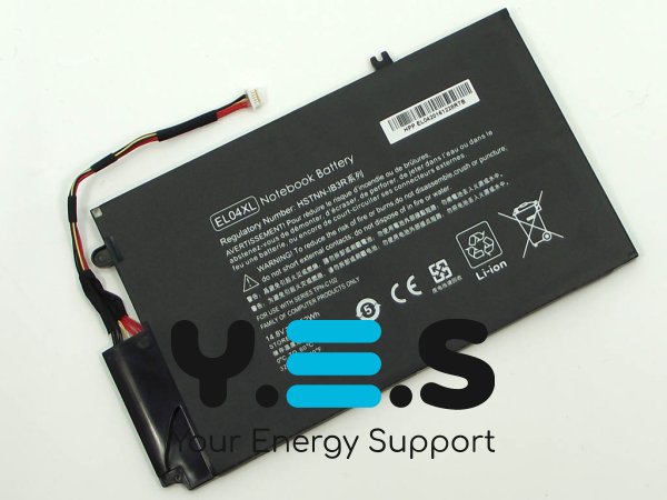 Акумулятор EL04XL для HP Envy TouchSmart 4-1000/1100/1200, Sleekbook 4T-1000 (14.8V 3400mAh 52Wh)