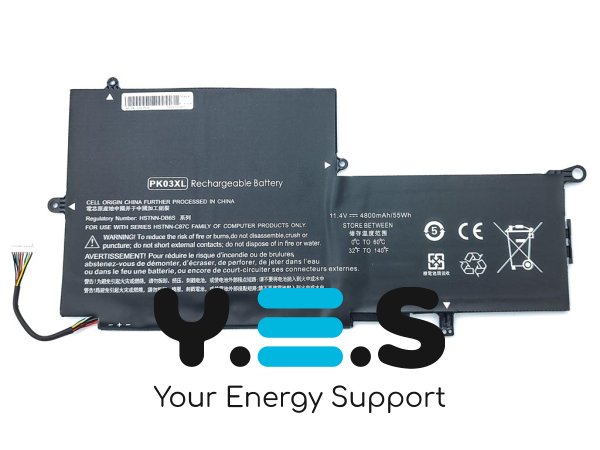Акумулятор PK03XL для HP Spectre x360 13-4100 — 11.4V 4800mAh (55Wh)