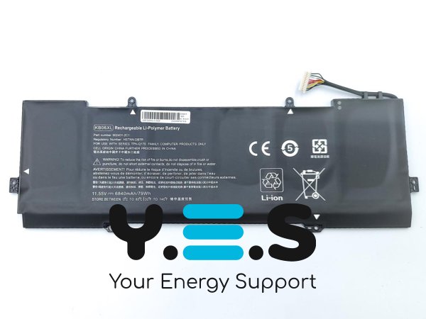 Акумулятор KB06XL для HP Spectre x360 15-BL002XX Z6L01EA Z6K97EA 11.55V 6840mAh 79Wh