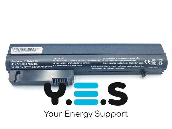 Акумулятор для HP EliteBook 2530p/2540p/2400/2510p/nc2400/NC2410 HSTNN-FB21/FB22/RW556AA/XB21 10.8V 5200mAh 56Wh