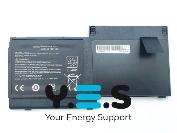 Акумулятор SB03XL для HP EliteBook 720/725/820 G1/G2 (HSTNN-LB4T) 11.1V 4700mAh 52Wh