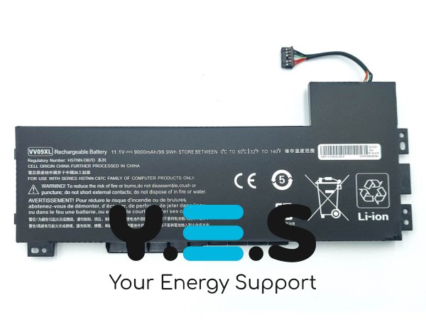 Акумулятор HP VV09XL для ZBook 15/17 G3 HSTNN-DB7D 808398-2C1 11.1V 9000mAh