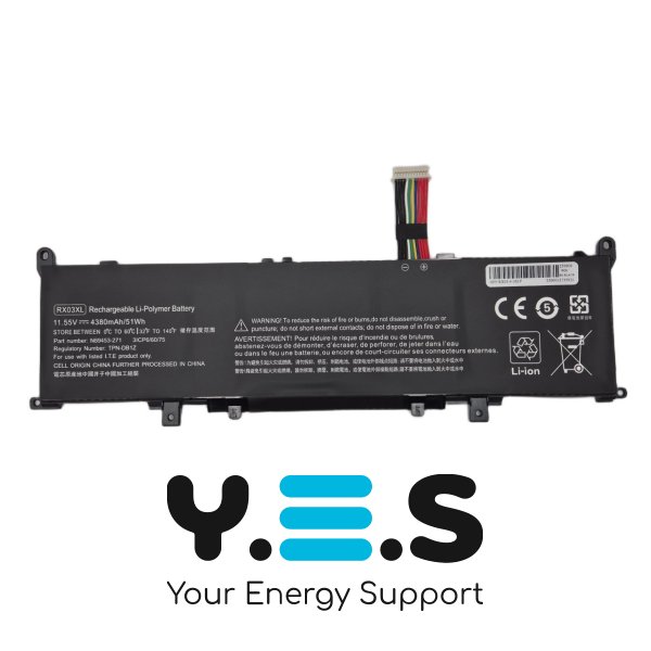 Акумулятор RX03XL для HP ProBook 440/445/460/465 G11 та EliteBook 630/640/645/660 G11 (11.55V 4380mAh 50Wh)