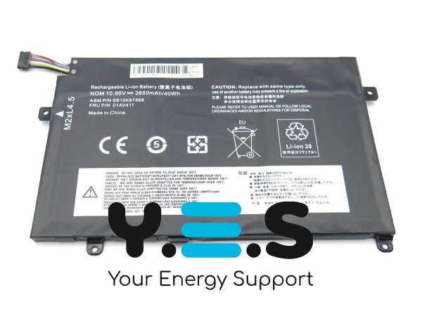 Акумулятор для ноутбука Lenovo ThinkPad E470/E470C/E475 01AV411 (10.95V 3650mAh 40Wh)