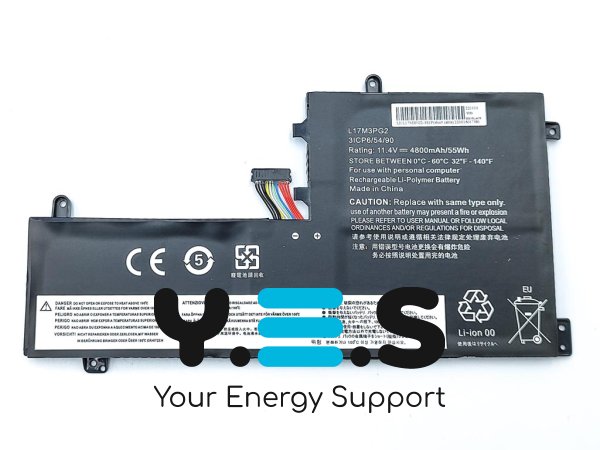 Акумулятор для ноутбука Lenovo L17M3PG2/L17C3PG1 Legion Y730-15/Y730-15ICH/Y740-15/Y740-15ICH/Y740-15ICHg 11.4V 4800mAh 55Wh, короткий кабель