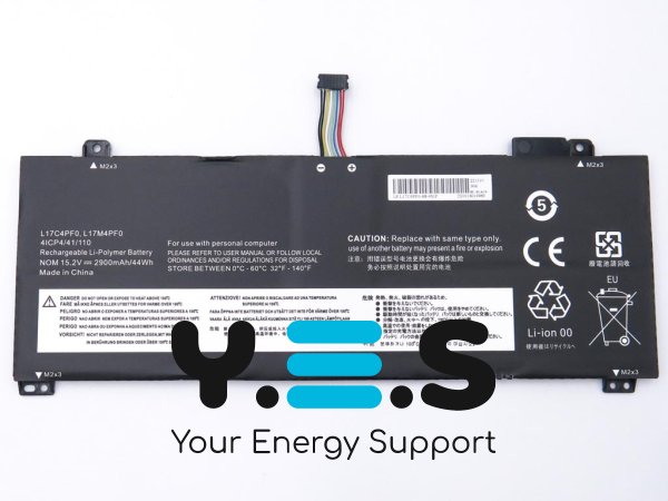 Акумулятор для ноутбука Lenovo L17C4PF0 IdeaPad S530-13IWL/S530-13IML, xiaoxin Air 13IWL 15.2V 2900mAh 44Wh (L17M4PF0)
