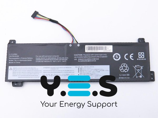 Акумулятор L17L2PB3/L17C2PB3 7.6V 4500mAh 34Wh для Lenovo V130-15IGM/V130-15IKB/V330-15IKB/V330-15ISK/V530-14IKB/V530-15IKB