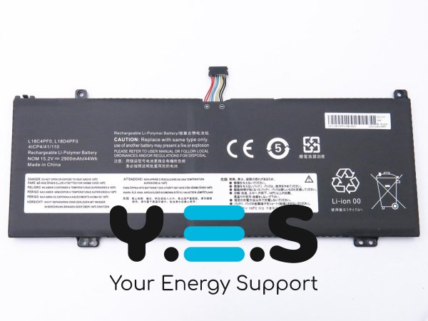Акумулятор L18C4PF0 для Lenovo ThinkBook 13S-IML/13S-IWL/14S-IML/14s-IWL/V540S, 15.2V 2900mAh 44Wh (L18M4PF0/L18D4PF0)