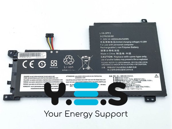 Акумулятор Lenovo L19M3PF6 для IdeaPad 5-15ALC05/15ARE05/15IIL05/15ITL05/15ABA7 11.55V 4650mAh 54Wh