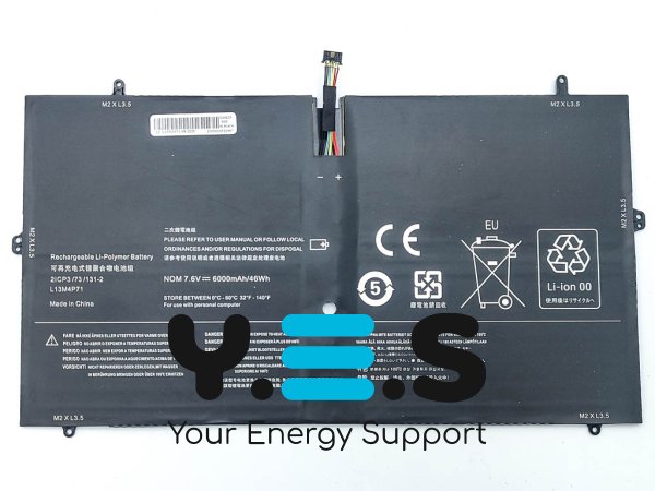 Акумулятор L13M4P71 для Lenovo Yoga 3 Pro 1370 Series, 7.7V 6000mAh 46Wh
