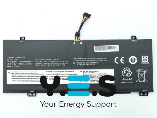 Акумулятор Lenovo L18M4PF3/L18C4PF3 15,4V 3200mAh для Ideapad S540-14API/IML/IWL, C340-14API/IWL/IML