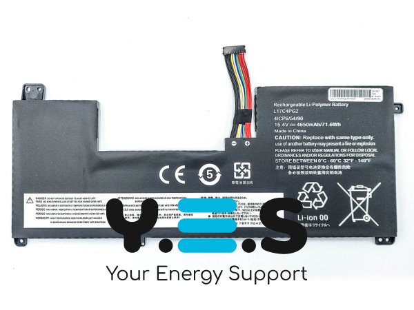 Акумулятор L17C4PG2 для Lenovo Legion Y730-17/Y740-17ICHG/Y730-17ICH/Y740-17ICH 71Wh 4650mAh 15.4V
