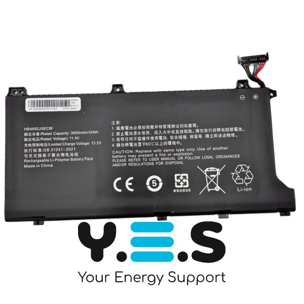 Акумулятор HB4692J5ECW-31 для Huawei MateBook D15 2020 15-53010TUY BOH-WAQ9R WAH9P WAE9P 11.4V 3000mAh 34Wh
