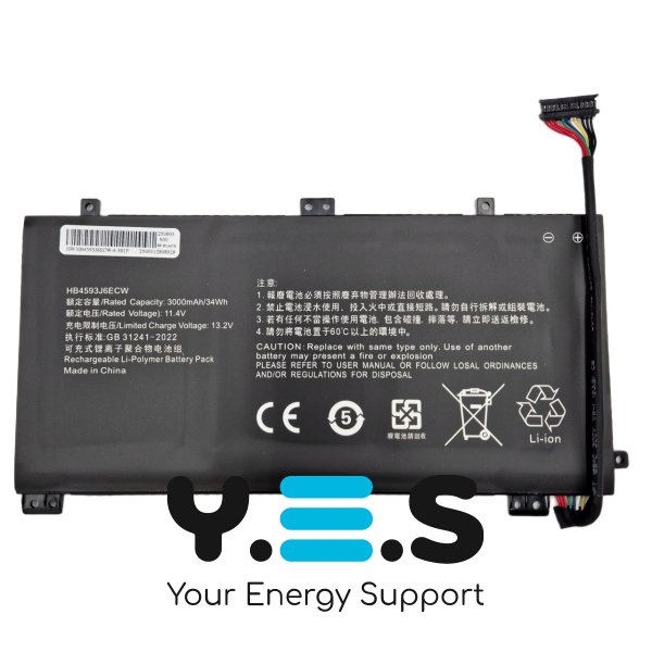 Акумулятор HB4593J6ECW для Huawei MateBook 13 i7/WRT-W19/WRT-W29/WRT-WX9 11.4V 3000mAh