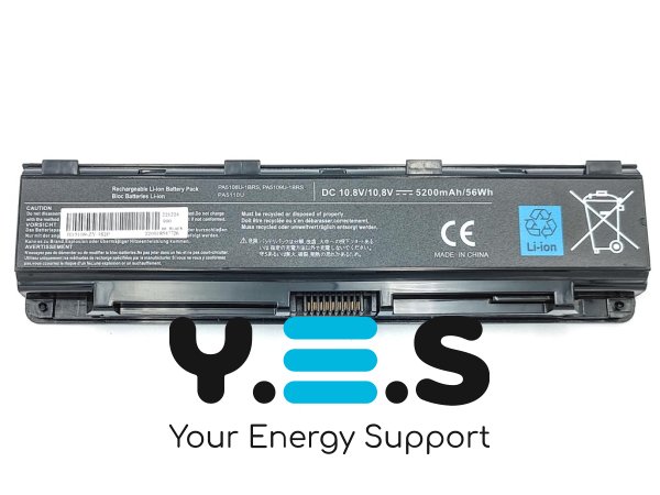Акумулятор для ноутбука Toshiba PA5108U/PA5109U Satellite C50/C50D/C50t/C55/C55D/C55Dt/C75/C75D/C805/C840 10.8V 5200mAh