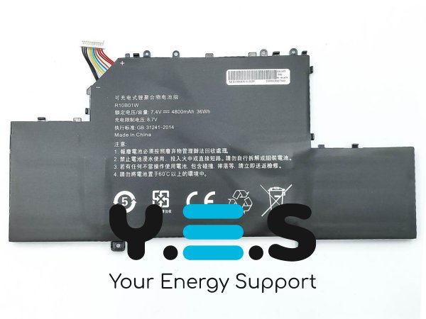 Акумулятор R10B01W для Xiaomi Mi Air 12.5" (TM1607) 7.4V 4800mAh 36Wh