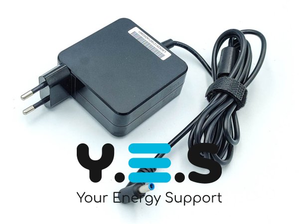 Блок живлення HP 250-G3/G4/G5, 255-G3 19.5V 3.33A 65W (4.5×3.0 Pin Blue), квадратний з вилкою