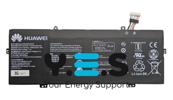 Акумулятор HB4593R1ECW для Huawei MagicBook 2018/2019 KPL-W0X
