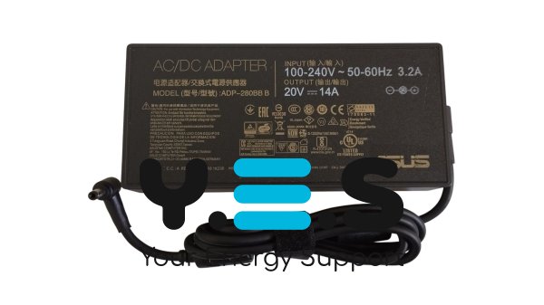 Блок живлення для ноутбука Asus 280W (20V 14A), штекер 5.5×2.5 мм, ADP-280BB B (093256)