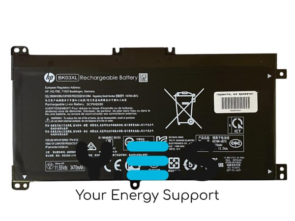 Акумулятор BK03XL для ноутбука HP Pavilion x360 14-BA / 14M-BA (серія)