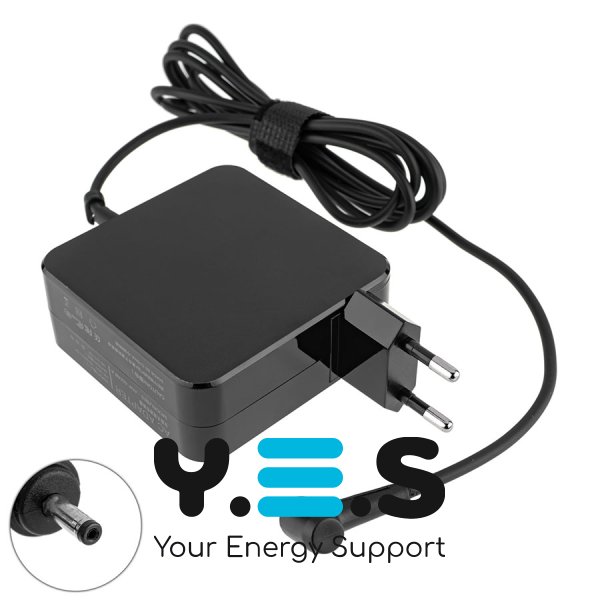 Блок живлення для ноутбука ASUS 19V 3.42A 65W 3.0×1.0 L‑штекер (квадр.), чорний