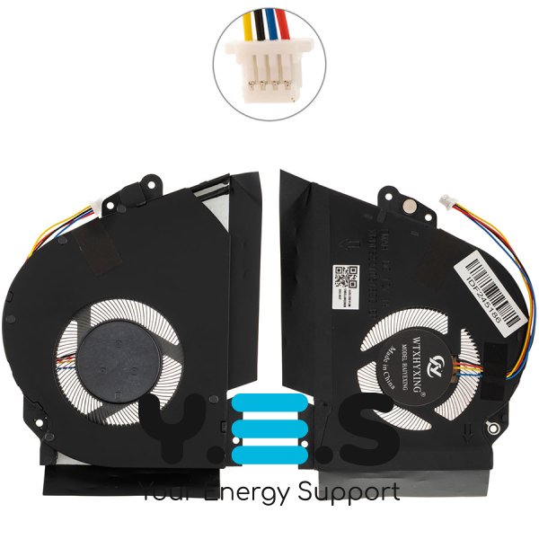 Вентилятор CPU 12V для ноутбука Asus ROG Zephyrus GX701LV, GX701LWS, GX701LXS