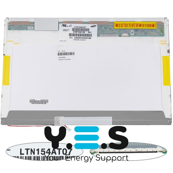 Матриця 15.4" LTN154AT07 1280×800, 30pin, 1CCFL, глянець, роз’єм справа зверху (renwew)