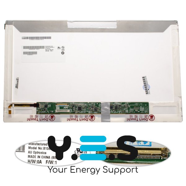 Матриця 15.6" B156XTN01.0 1366×768 30pin LED глянець, роз’єм зліва внизу (renew)