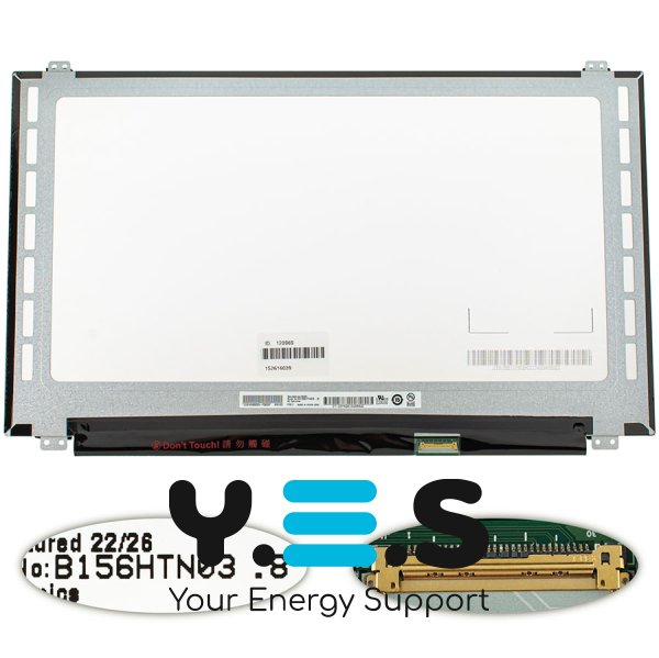 Матриця 15.6″ B156HTN03.8 FHD 1920×1080 eDP 30pin LED Slim матова, роз’єм справа знизу