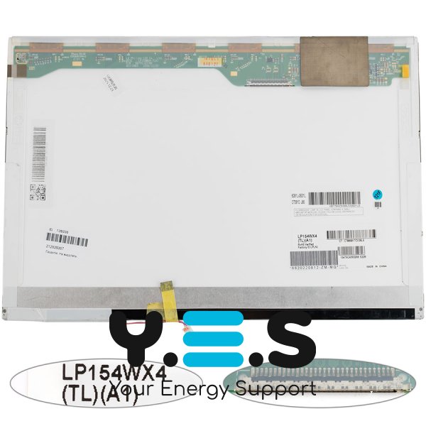 Матриця LP154WX4-TLA1 15.4" 1280×800 30pin 1CCFL глянцева, роз’єм справа зверху (NORMAL)