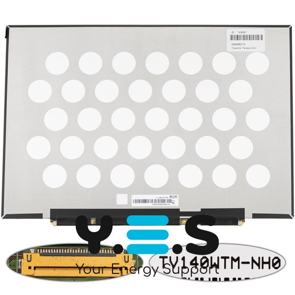 Матриця 14.0" TV140WTM-NH0 2160×1440 eDP 30pin LED Slim глянець, роз’єм справа внизу (ноутбук)