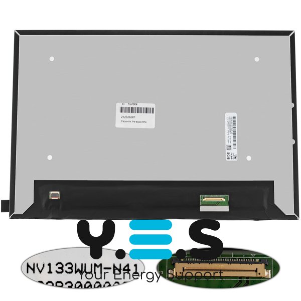 Матриця 13.3" NV133WUM-N41 IPS 1920×1200 eDP 30pin LED Slim матова, роз’єм справа знизу