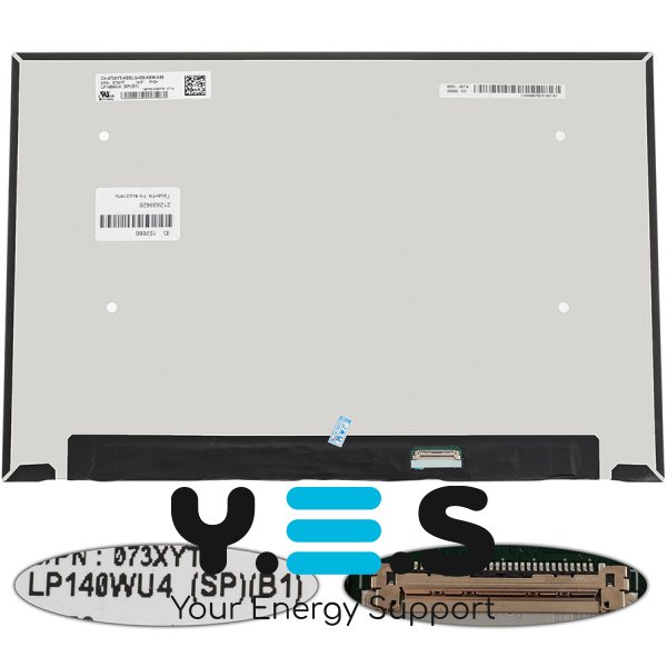 Матриця 14.0" LP140WU4-SPB1 IPS 1920×1200 eDP 30pin LED Slim матова, роз’єм справа знизу