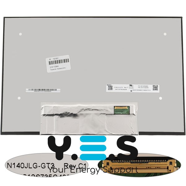 Матриця 14" N140JLG-GT3 IPS FHD+ 1920×1200 eDP 30pin LED Slim матова, роз’єм справа знизу