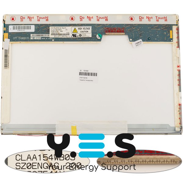 Матриця 15.4" CLAA154WB03AN 1280×800 30pin 1CCFL матова, роз’єм справа зверху (renew)