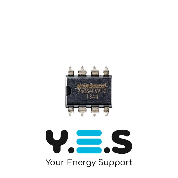 Мікросхема пам’яті Winbond W25Q64FVAIG (SPI Flash 64 Мбіт) для ноутбука