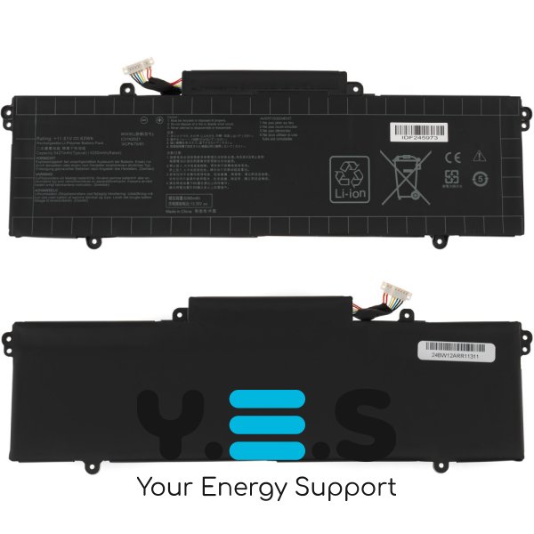 Акумулятор для ноутбука ASUS C31N2021 ZenBook 14X OLED UX5401EA/UX5400EA/UM5401QA 11.61V 4500mAh чорний