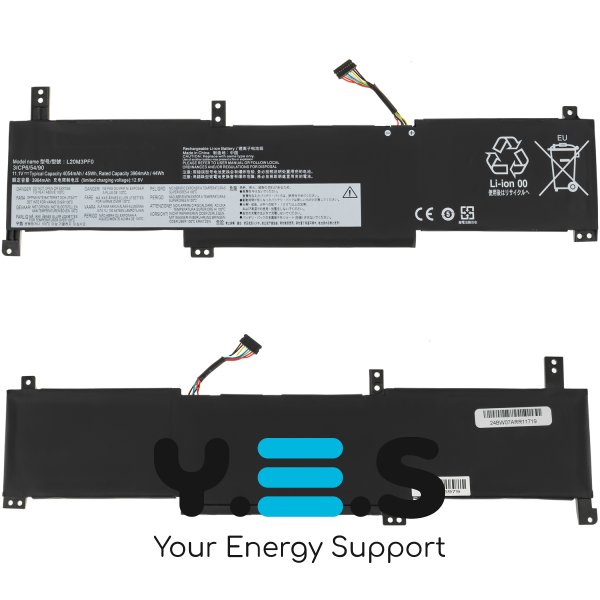 Акумулятор для ноутбука Lenovo L20M3PF0 IdeaPad 3 14ITL6/15ITL6/17ITL6 11.1V 3900mAh чорний