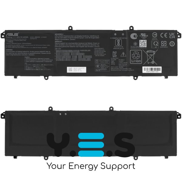 Оригінальна сервісна батарея ASUS C31N2201 для VivoBook X1605EA/E1504FA/K3504VA/M3504YA/TN3604YA 11.55V 3640mAh 42Wh чорна (0B200-04260100)