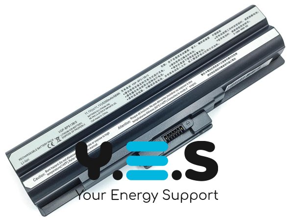 Акумулятор BPS13 для Sony BPS21/VGP-BPL21/VGP-BPL13 VPC-F/VPC-M 10.8V 5200mAh 57Wh чорний