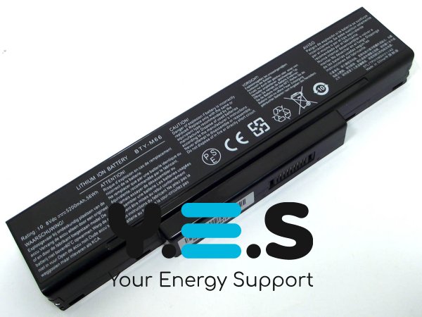 Акумулятор BTY-M66 для MSI MegaBook CR400/CR420/CX420/EX400/EX460 11.1V 5200mAh 57.7Wh