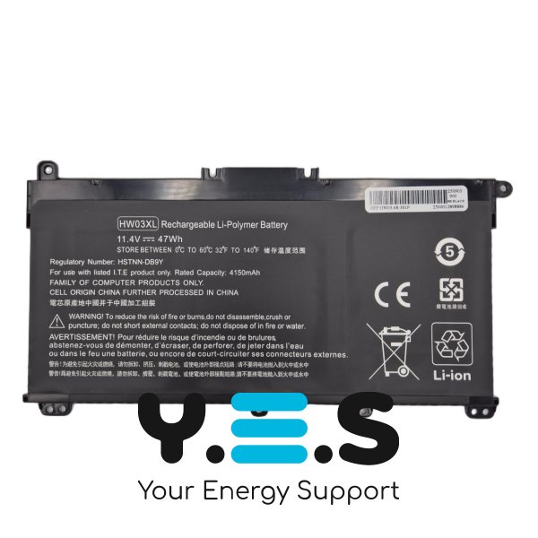 Акумулятор HW03XL для HP Pavilion 15-EG/15-EH/15Z-EH/15-GW, 17-CN/17t-CN/17-CP, 240/245/250 G9, 255 G8/G9, 470 G8 11.1V 4150mAh 46Wh