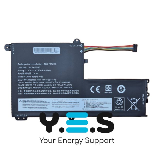 Акумулятор L15C3PB1/L15M3PB0 11.4V 4750mAh для Lenovo IdeaPad 330S-14AST/14IKB/15ARR/15IKB, Flex 4-1470/1480/1570/1580, Yoga 510-14IKB