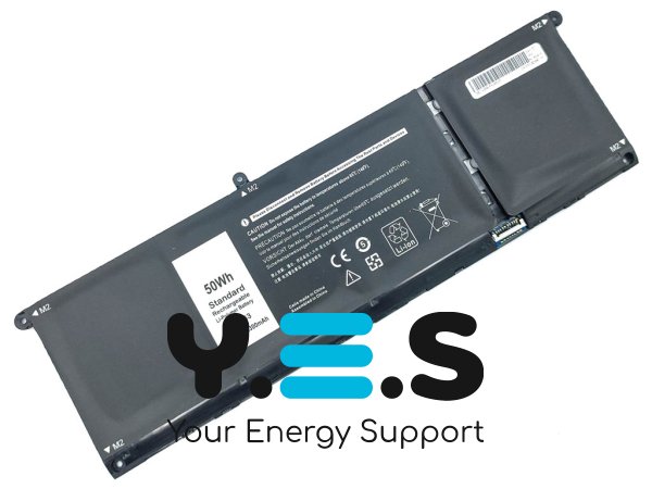 Акумулятор Dell V6W33 для Inspiron 5310/5410/5415/5418/5420/5425/5430/5435/5440/7415/7425/7430/7420/7435/7440/3510/3511/3515, Latitude 13 3320/3330/3420 (15.2V 3300mAh 50Wh)