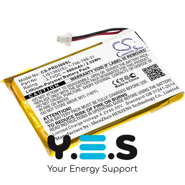 Акумулятор Cameron Sino CS-PRD300SL 680 mAh для Sony PRS-300 (LIS1382(S))