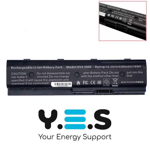 Акумулятор HP MO06 для Pavilion DV4-5000/DV6-7000/DV7-7000/Envy M6, 11.1V 58Wh (заміна)