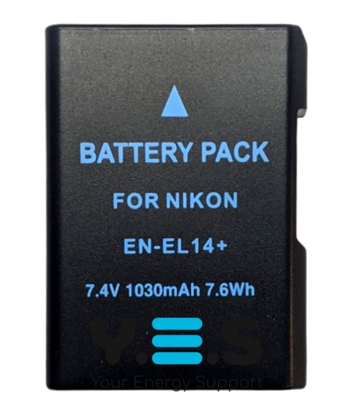 Акумулятор для Nikon EN‑EL14+ 1030 мА·год для D3100/D3200/D3300/D5100/D5200/D5300/D5500