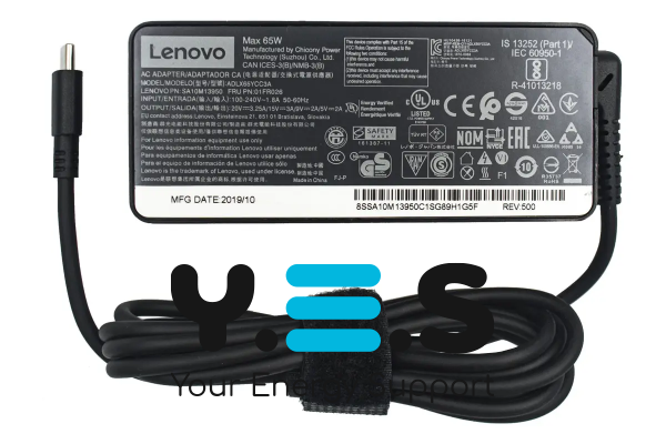 Зарядний блок Lenovo USB‑C 65W (ADLX65YLC3A)