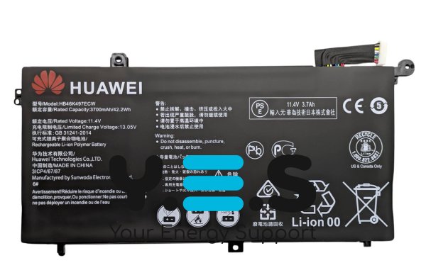 Акумулятор HB46K497ECW для Huawei MateBook D PL-W19 W29 MRC-W50R MRC-W60R