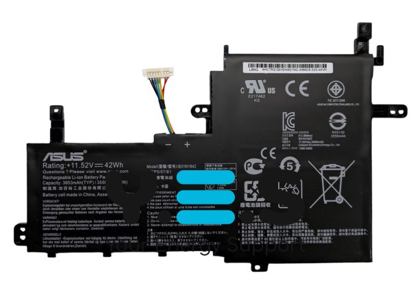 Акумулятор B31N1842 для ASUS VivoBook S5500F/V5050EA/V531FA/K531F